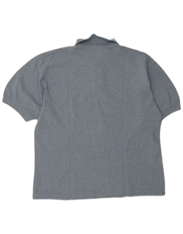 Champion herre poloshirt 2XL blå flækket bomuld