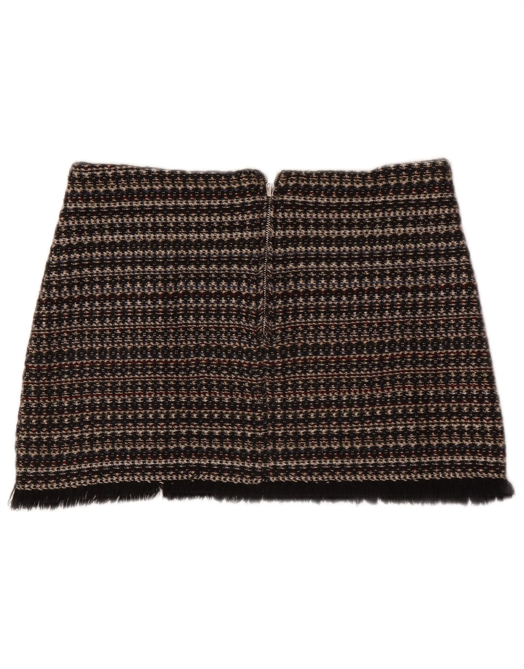 Zara Dame Trafaluc Mini-nederdel Medium W28 Sort Stribet