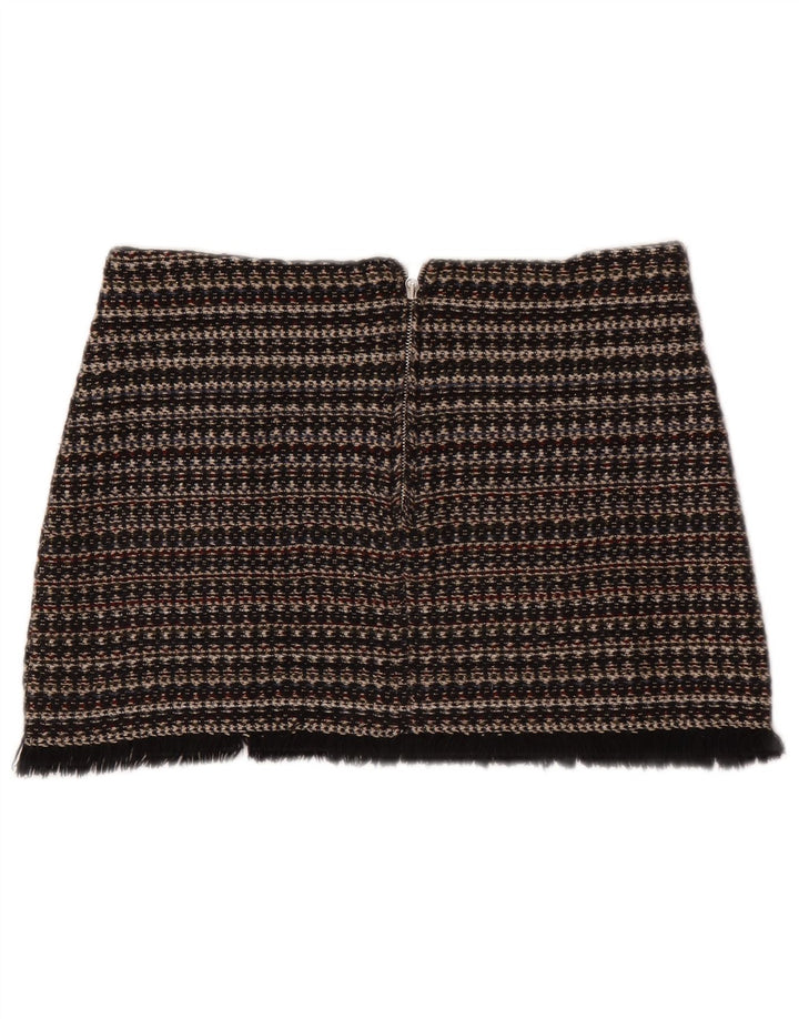 Zara Dame Trafaluc Mini-nederdel Medium W28 Sort Stribet