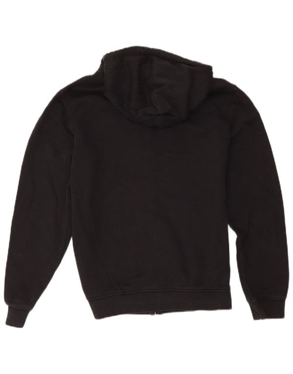 Champion Womens Zip Hoodie Sweater UK 10 Small Black Cotton