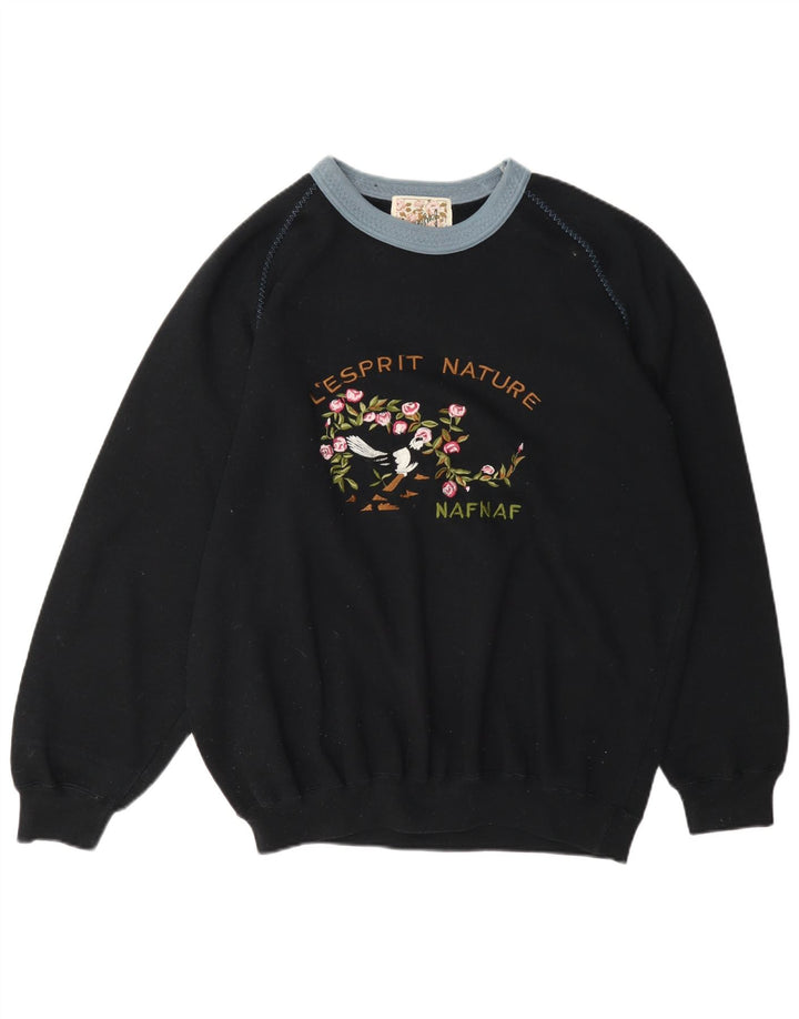 Naf Dame Grafisk Sweatshirt Jumper One Size Sort Polyester