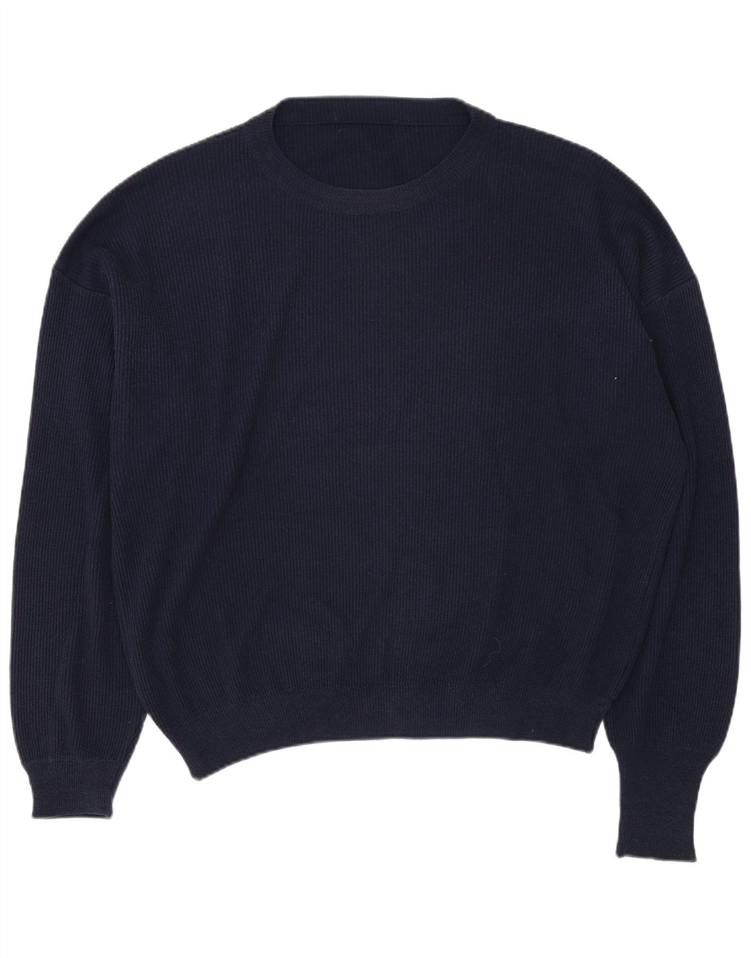 Vintage Herre Boat Neck Jumper Sweater XL Navy Blue