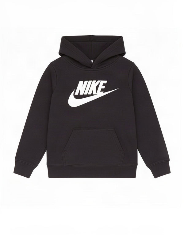 Nike Boys Graphic Hoodie Jumper 3-4 Years XS Black Cotton