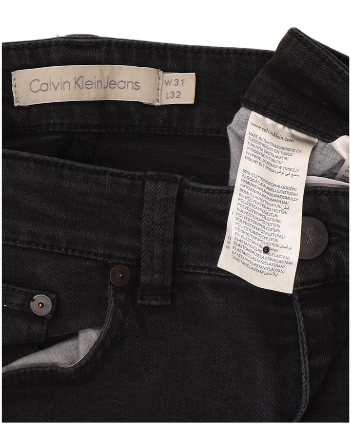 Calvin Klein Herre Slim Jeans W31 L32 Grå Bomuld