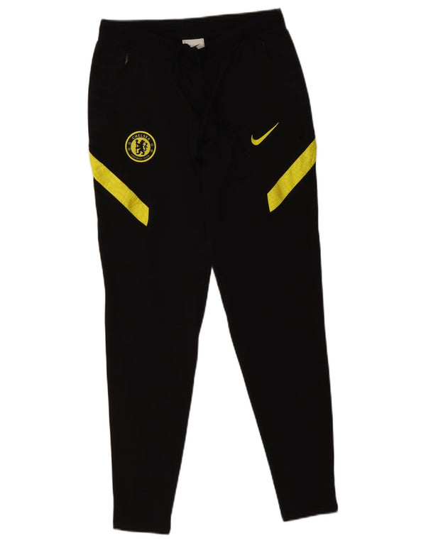 Nike Mens Chelsea FC Tracksuit Trousers Small  Black Colourblock Polyester