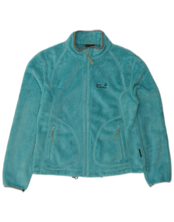 Jack Wolfskin Dame Fleecejakke UK 14 Medium Blue Polyester