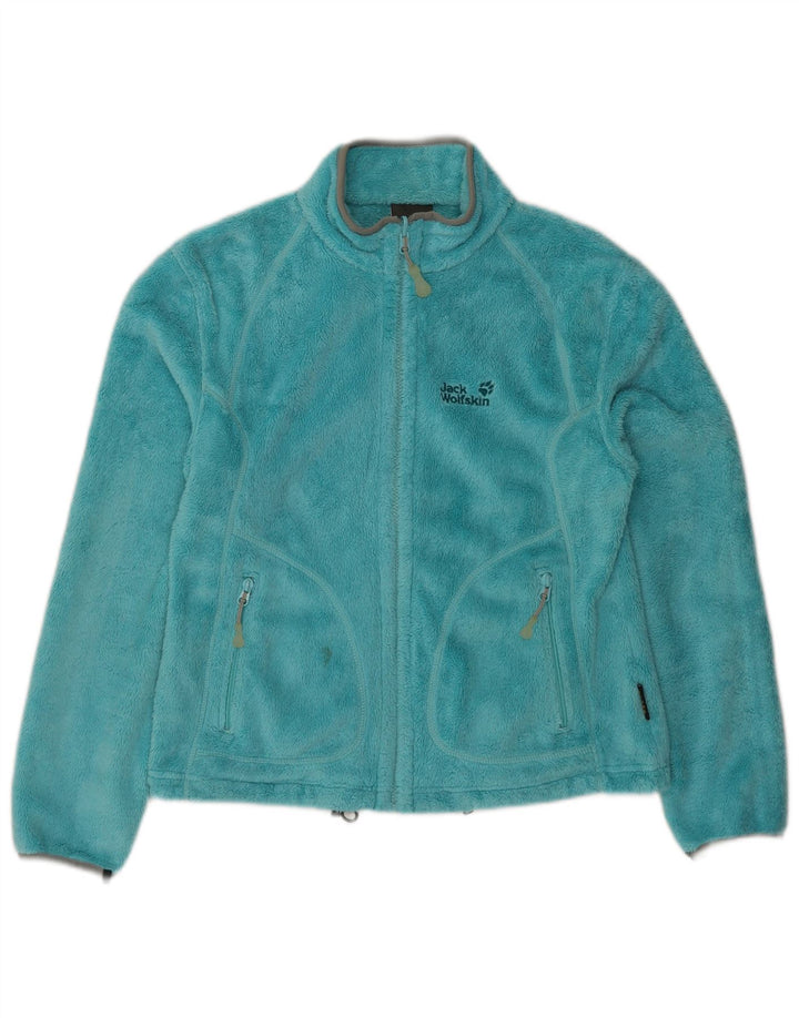 Jack Wolfskin Dame Fleecejakke UK 14 Medium Blue Polyester