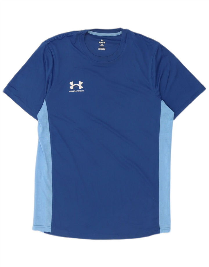 Under Armour Herre T-Shirt Top Medium Blue Colourblock