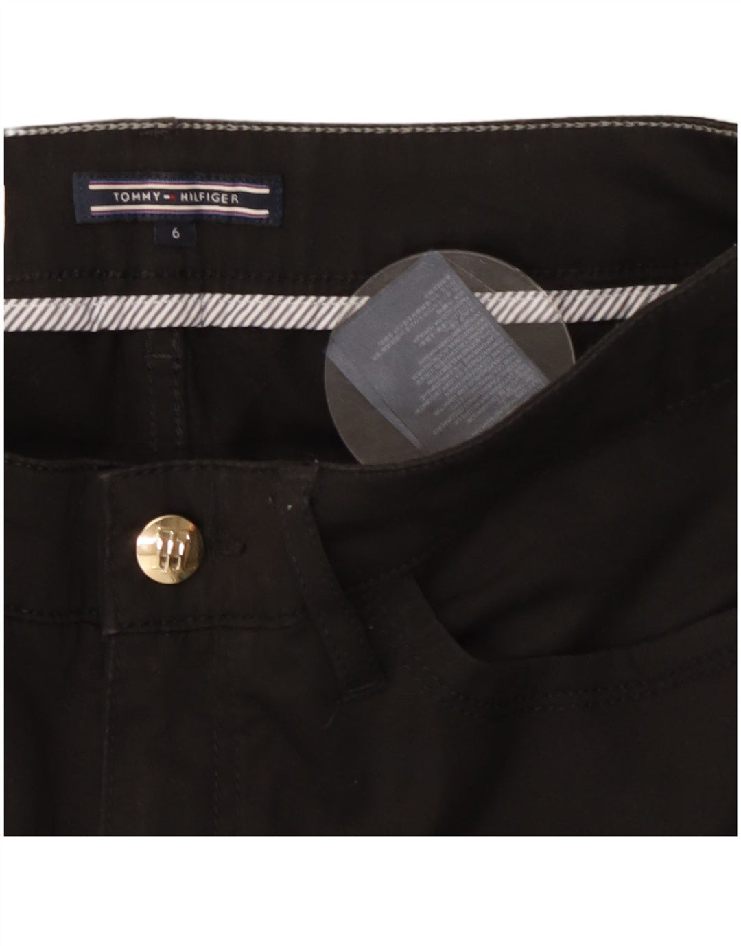 TOMMY HILFIGER Dame Milan RW Casual Bukser US 6 Medium W28 L27 Sort