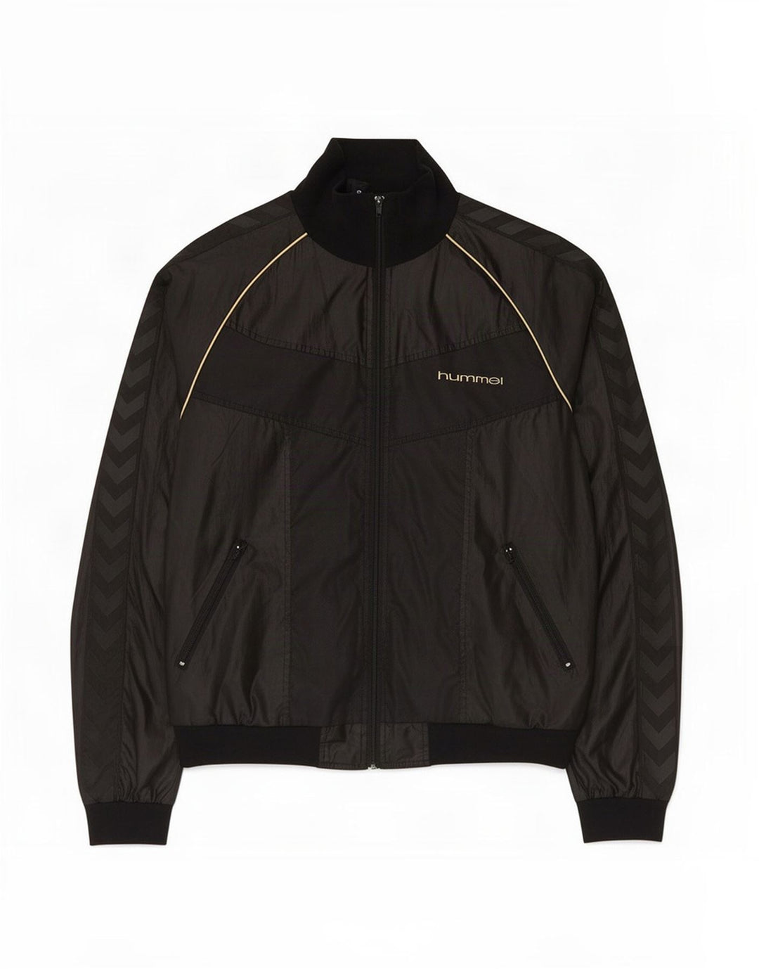 Hummel Herre Grafisk Træningsdragt Top Jakke Stor Sort Polyester