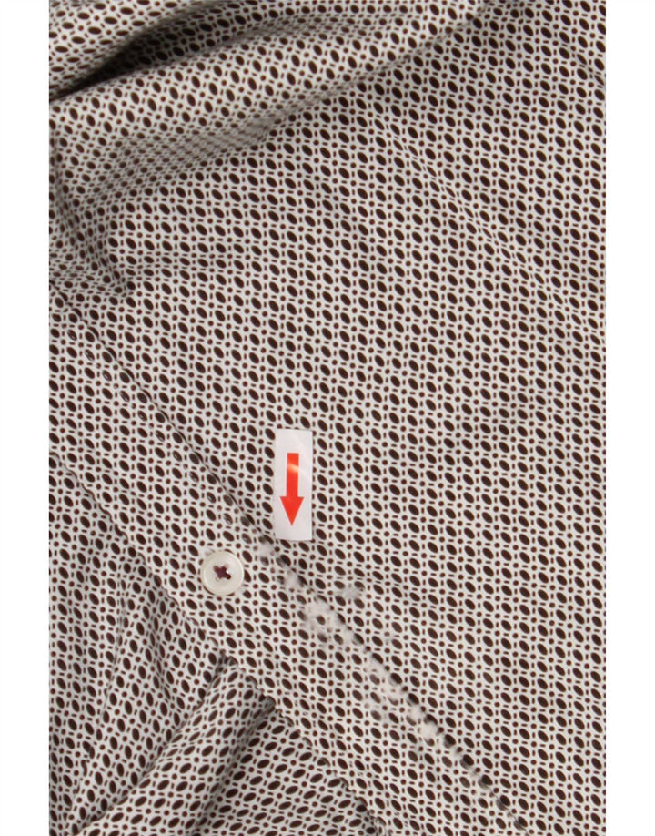 Ted Baker herreskjorte str. 5 XL Sort geometrisk bomuld