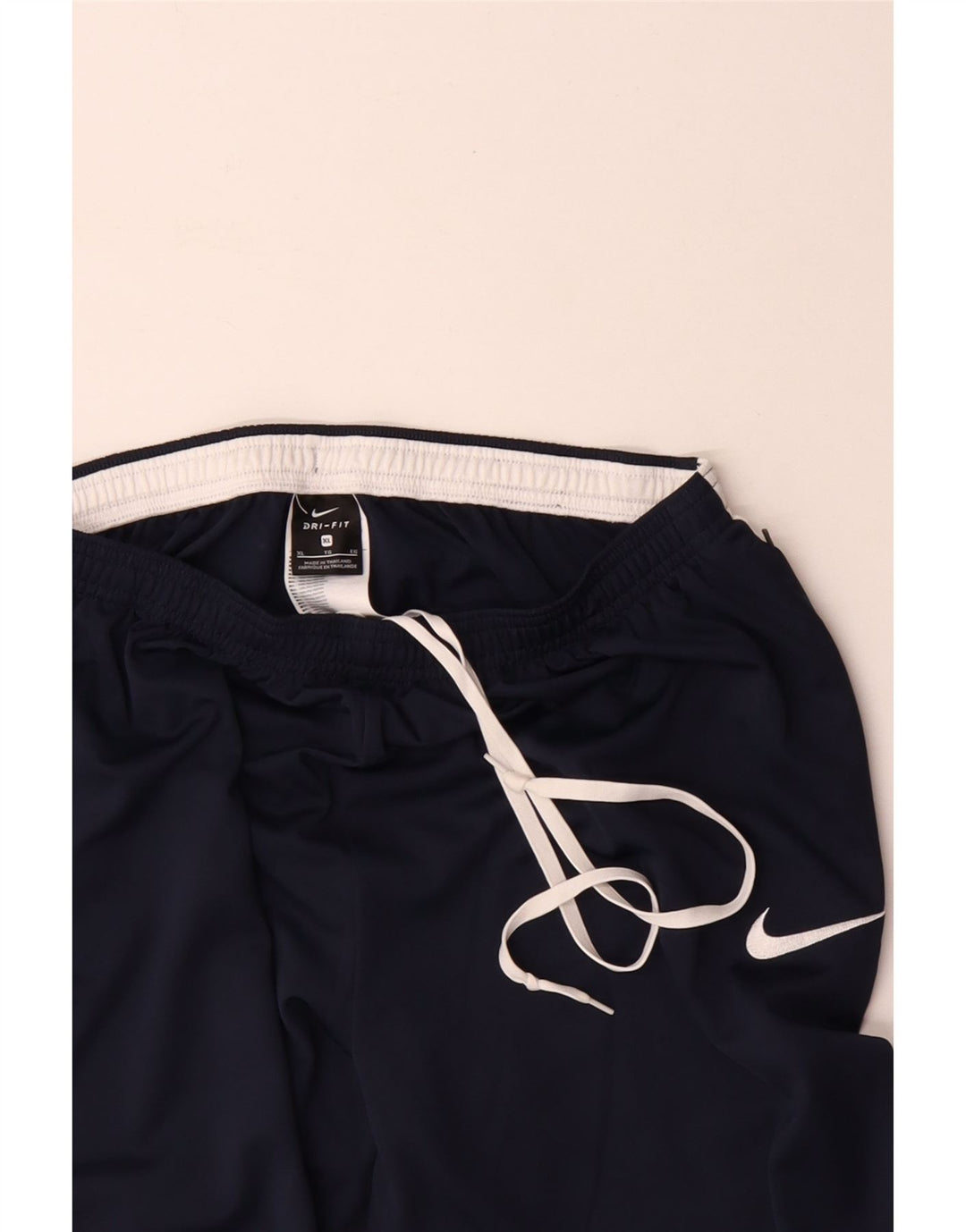 Nike Herre Dri Fit træningsdragt Bukser XL Navy Blue Colourblock Polyester