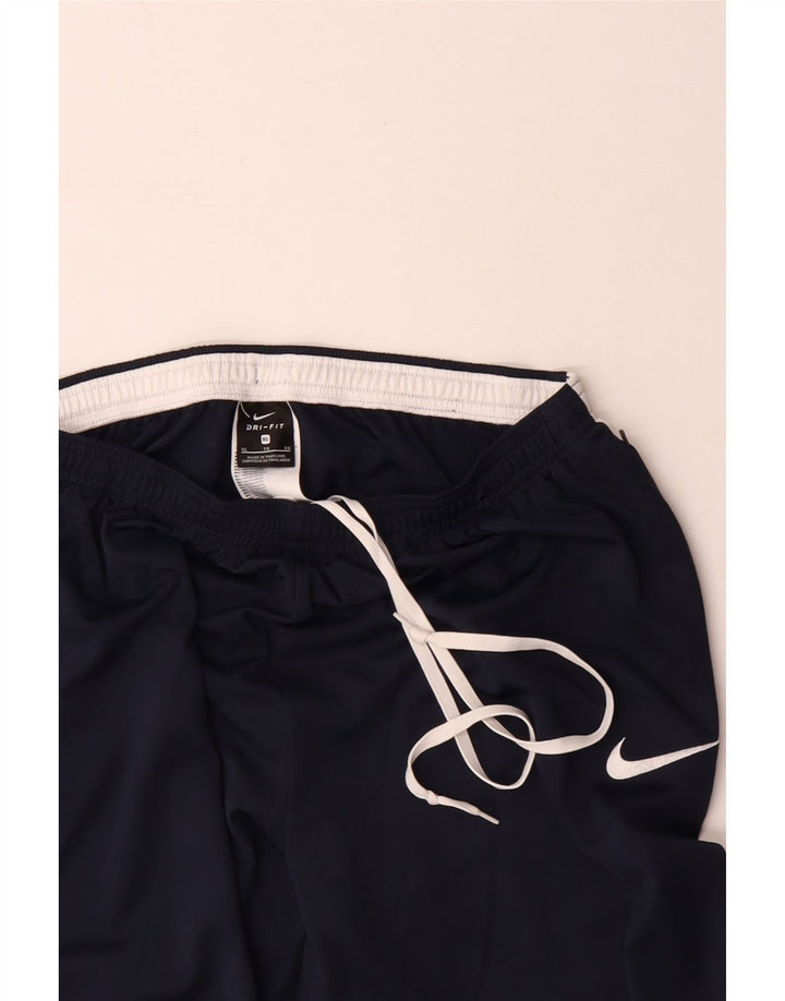 Nike Herre Dri Fit træningsdragt Bukser XL Navy Blue Colourblock Polyester