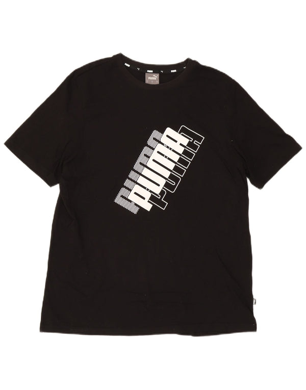 Puma Herre Grafisk T-Shirt Top Stor Sort