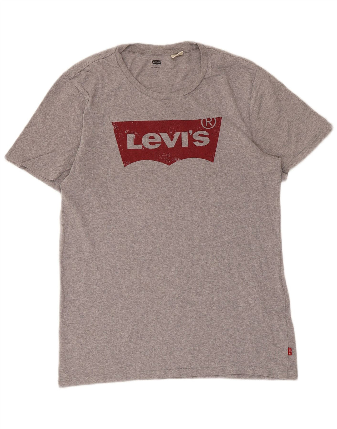 Levi's Herre grafisk T-shirt top lille grå flækket bomuld