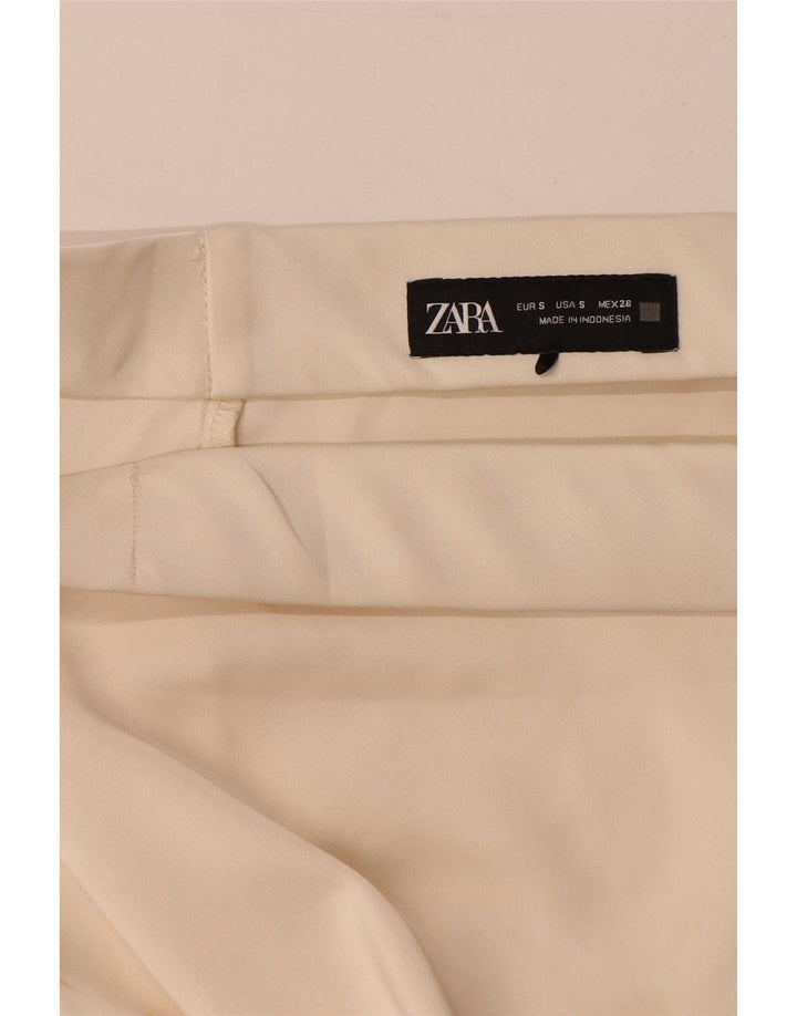 Zara Dame Maxi Nederdel Small W26 Beige Polyester