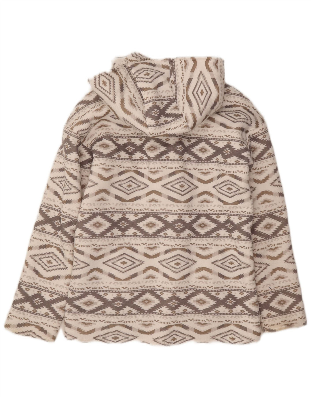 Hurley Dame Oversized Duffle Jacket UK 6 XS Grå Argyle/Diamond Aztec