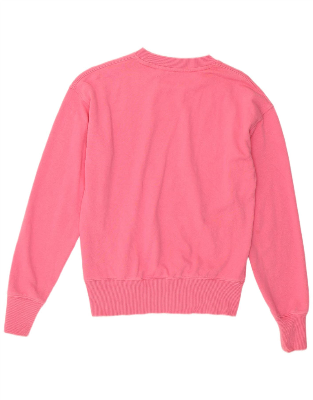 Superdry Womens Oversized Sweatshirt Jumper UK 8 Small Pink Bomuld