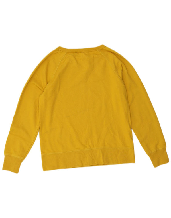 Gap Dame Sweatshirt Jumper UK 10 Lille Gul Bomuld