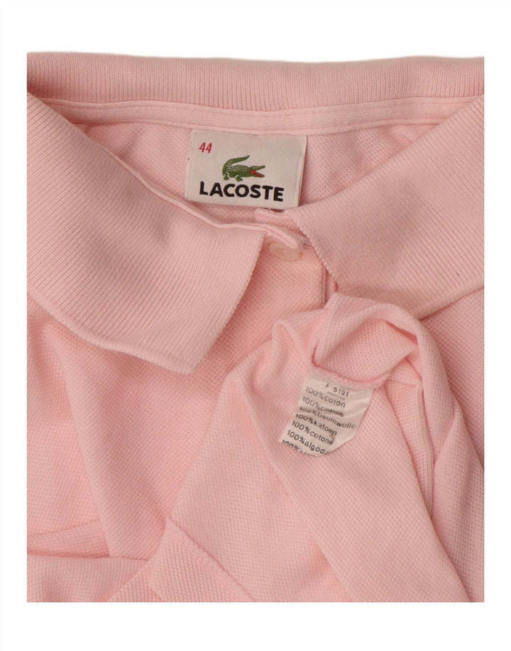 Lacoste Dame Polo Shirt Størrelse 44 Large Pink Bomuld