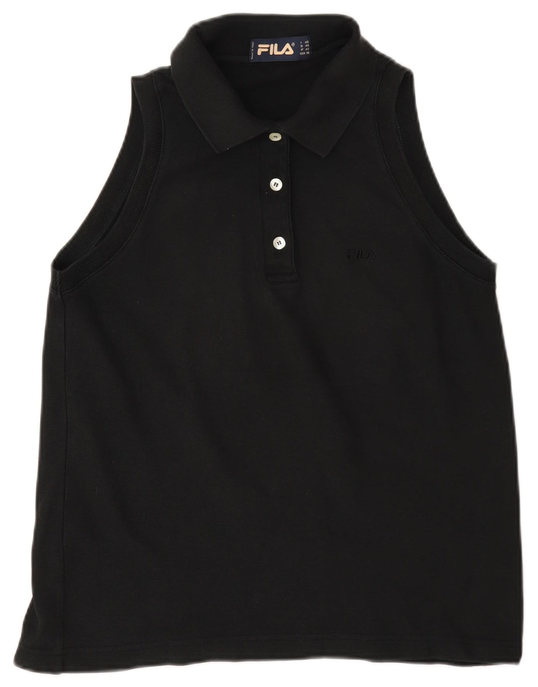 Fila ærmeløs poloshirt til kvinder IT 46 Large Sort