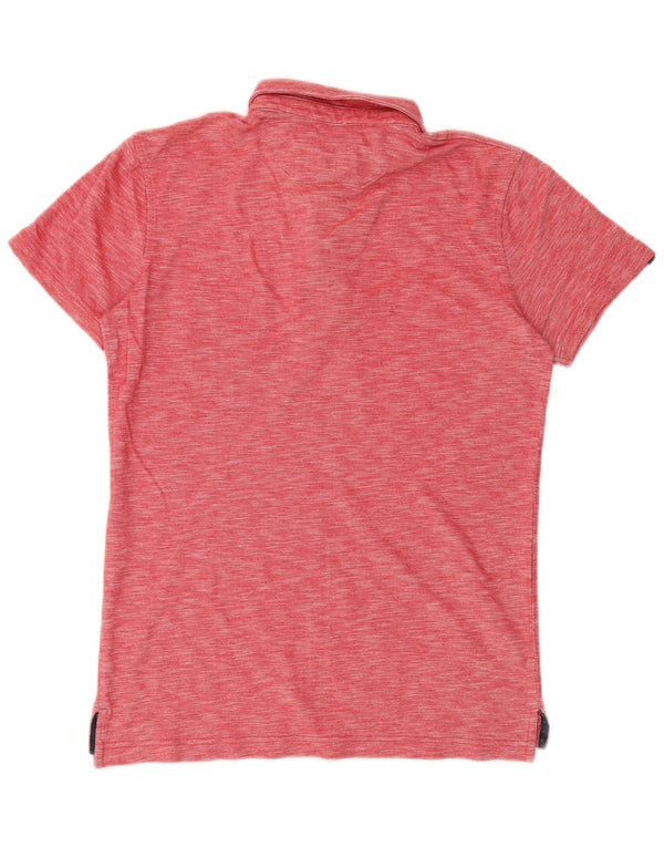 Quiksilver Mens Polo Shirt XS Red Flecked Cotton