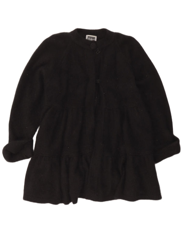 Luisa Spagnoli Dame Longline Cardigan Sweater UK 16 Large Black