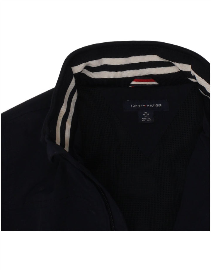 TOMMY HILFIGER Boys Bomber Jacket 4-5 Years XS  Navy Blue Polyester