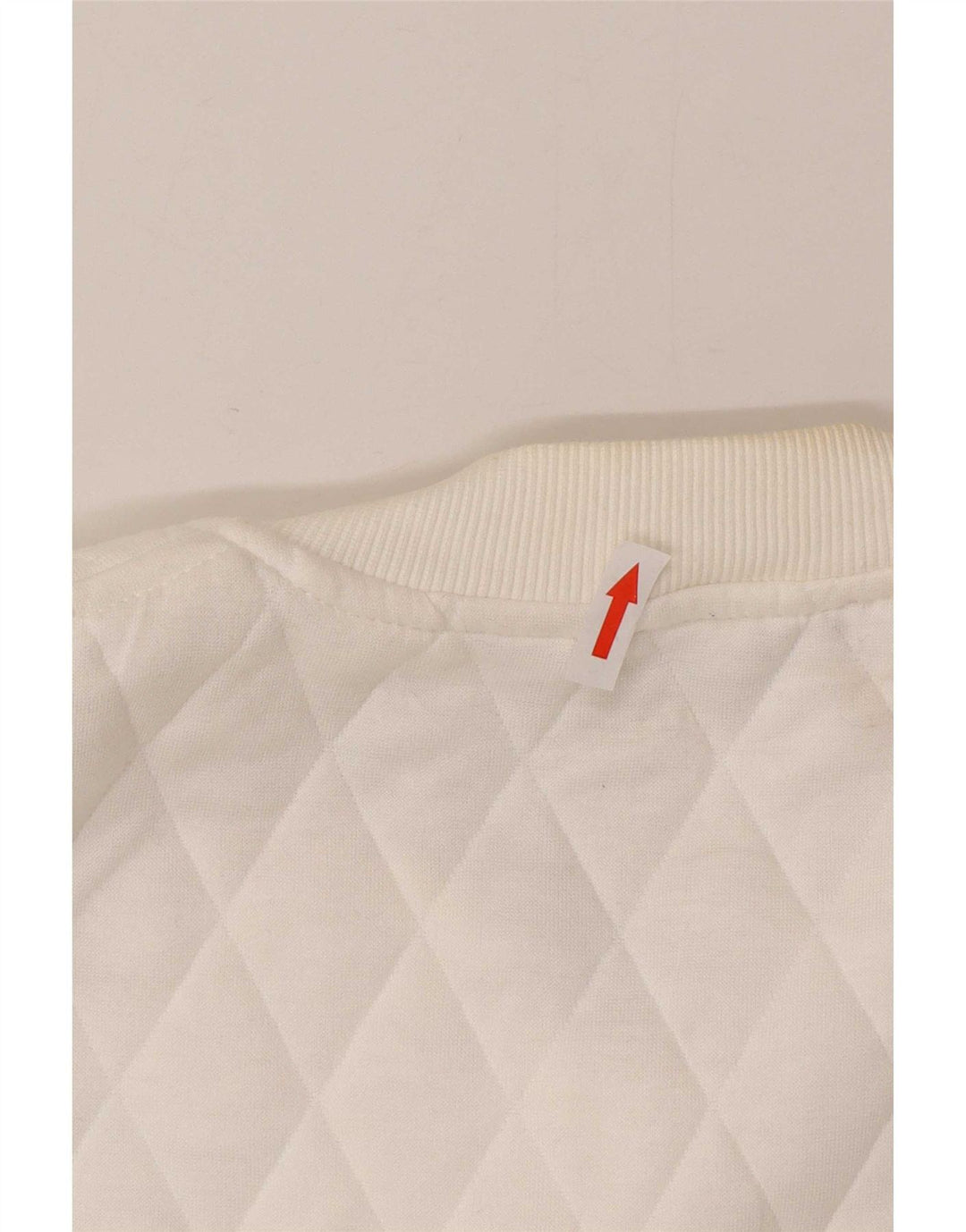 Marks & Spencer Quiltet jakke til kvinder UK 14 Stor hvid polyester
