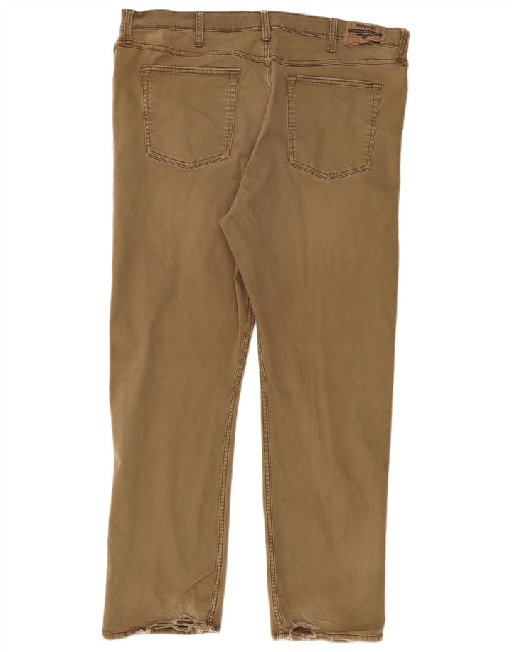 WRANGLER Mens Straight Casual Trousers W40 L30 Khaki