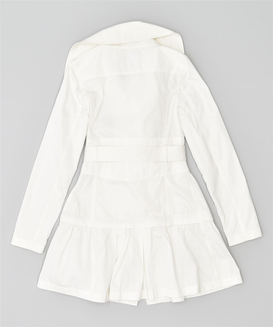 GUESS Trench Coat til kvinder UK 8 Lille hvid polyester