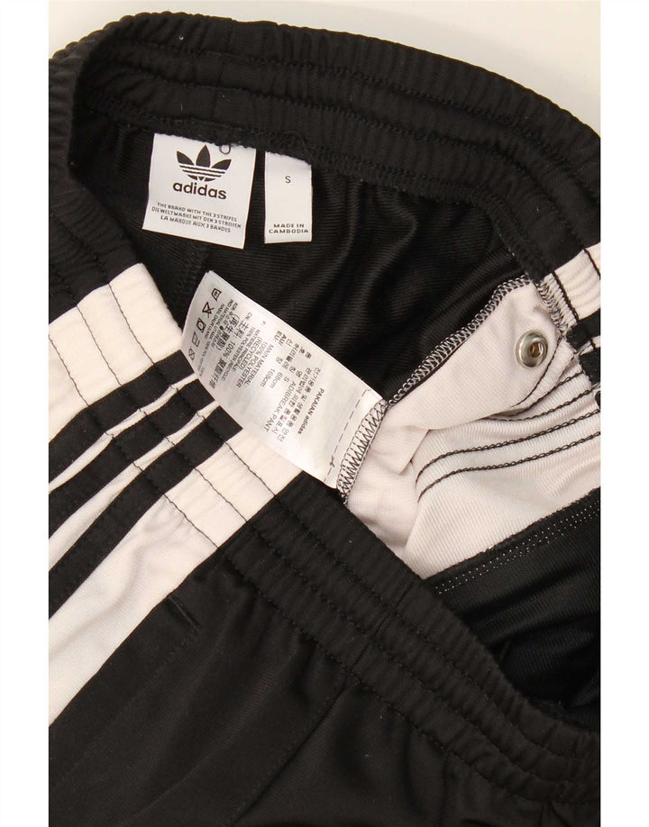 Adidas Graphic Tracksuit Bukser til mænd Small Black Colourblock Polyester