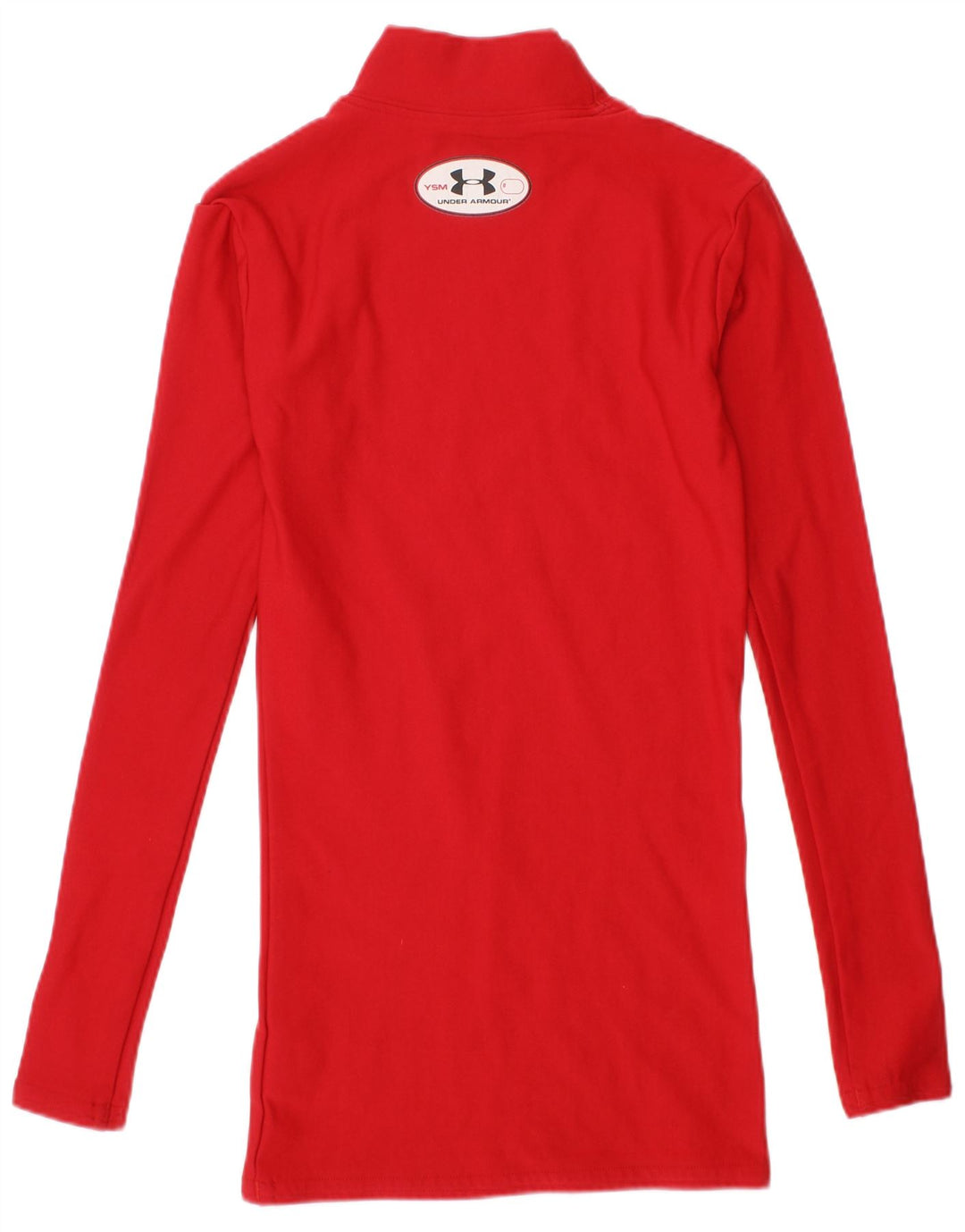 UNDER ARMOUR Girls Cold Gear Top Langærmet 7-8 År Lille Rød Nylon