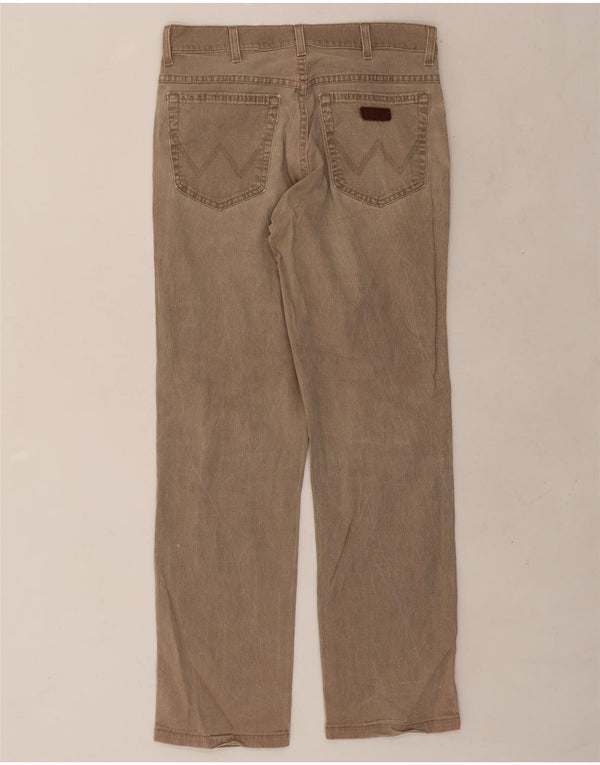 Wrangler Herre Texas Stretch Lige Casual Bukser W32 L32 Beige Bomuld