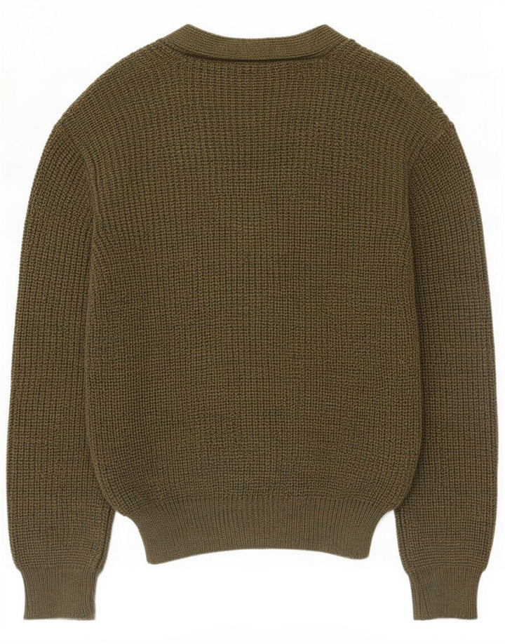 Vintage Herre cardigan Sweater Large Khaki