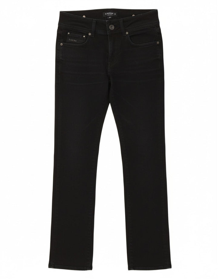 G-STAR Womens Skinny Bootcut Jeans W29 L32 Black Cotton