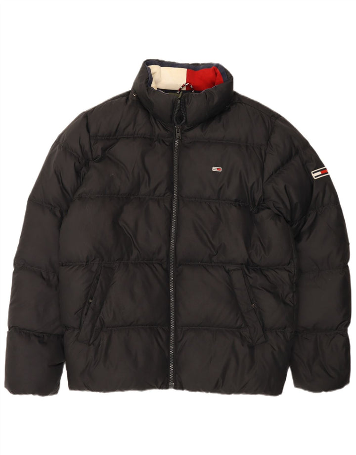 Tommy Hilfiger Herre Polstret Jakke UK 40 Stor Sort Polyester