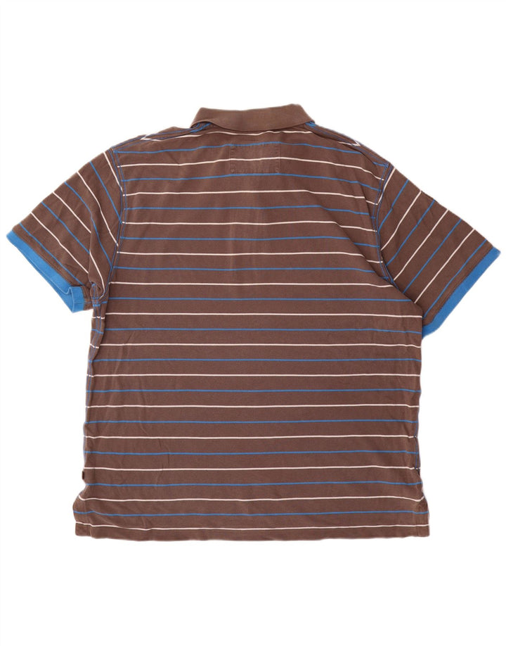 Boden Herre Polo Shirt 2XL Grå Stribet Bomuld