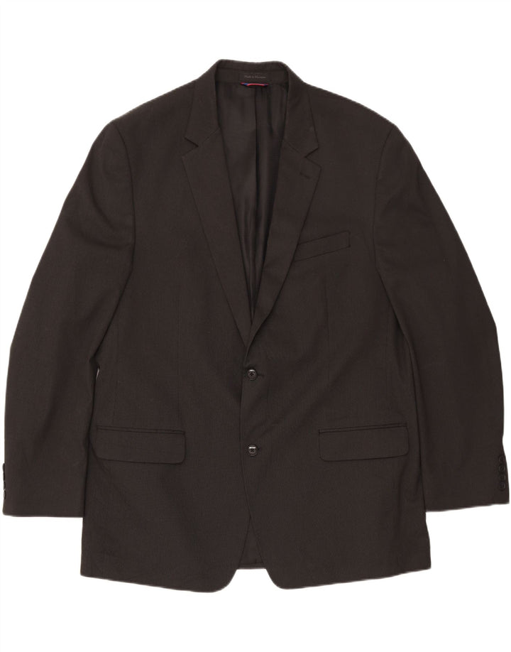 IZOD Mens 2 Button Blazer Jacket UK 40 Large Grey Polyester Vintage Izod and Second-Hand Izod from Messina Hembry 