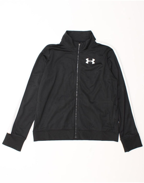 Under Armour Boys Tracksuit Topjakke 13-14 år XL Sort Colourblock