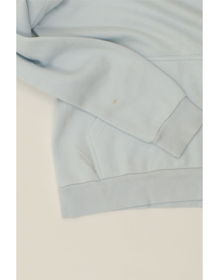 HUMMEL Mens Graphic Hoodie Jumper Small Blue Cotton Vintage Hummel and Second-Hand Hummel from Messina Hembry 