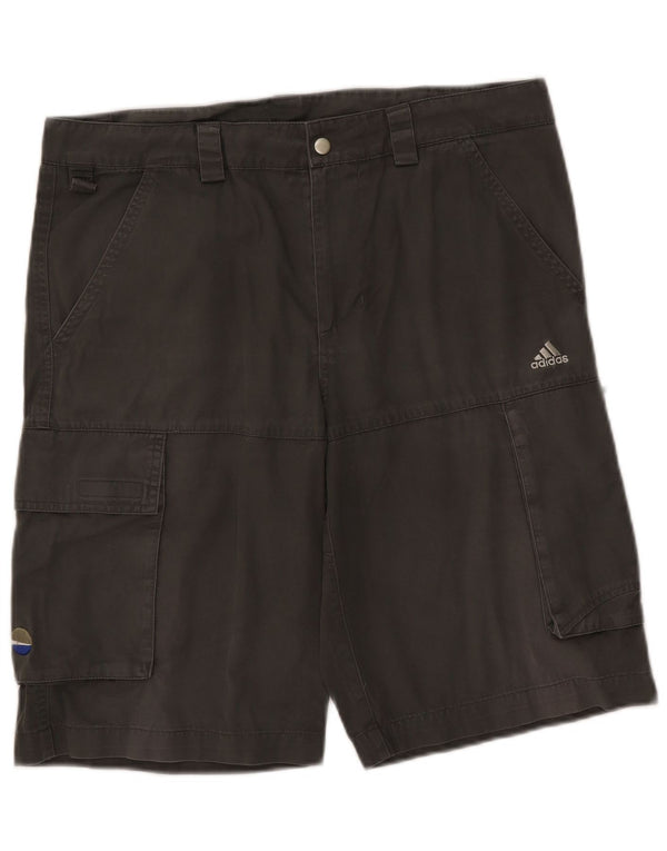 Adidas Herre Cargo Shorts Medium W34 Grå Bomuld