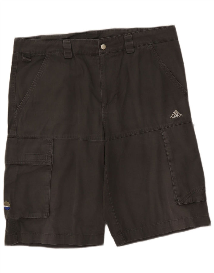 Adidas Herre Cargo Shorts Medium W34 Grå Bomuld