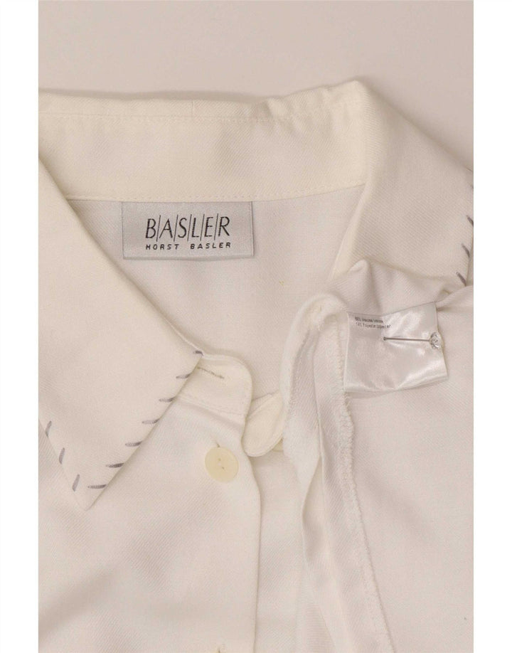 Basler skjortebluse til kvinder EU 44 XL Hvid viskose