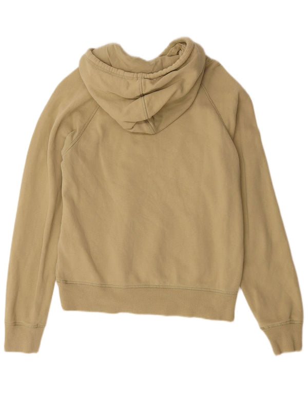 Billabong Dame Grafisk Hoodie Jumper UK 10 Small Beige Bomuld
