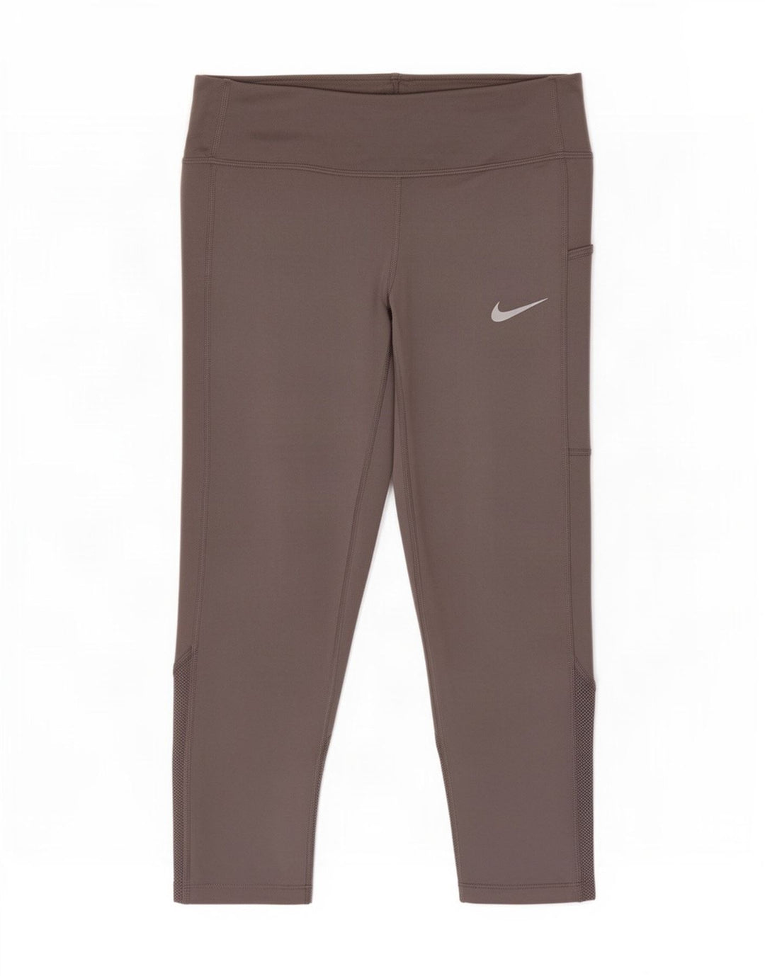 Nike Dame Dri Fit Capri Leggings UK 10 Small Grå