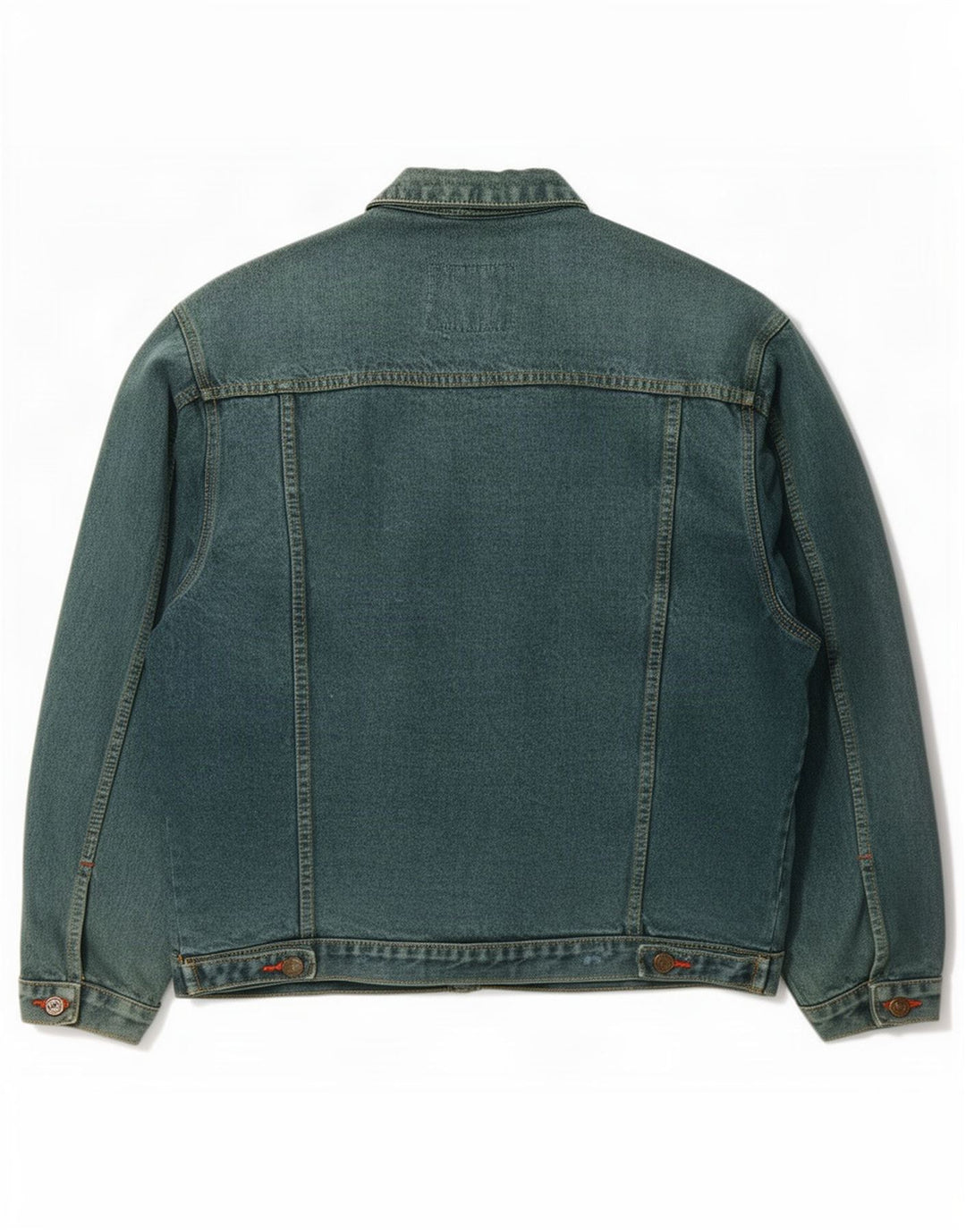 Vintage denimjakke til mænd UK 40 Stor grøn bomuld