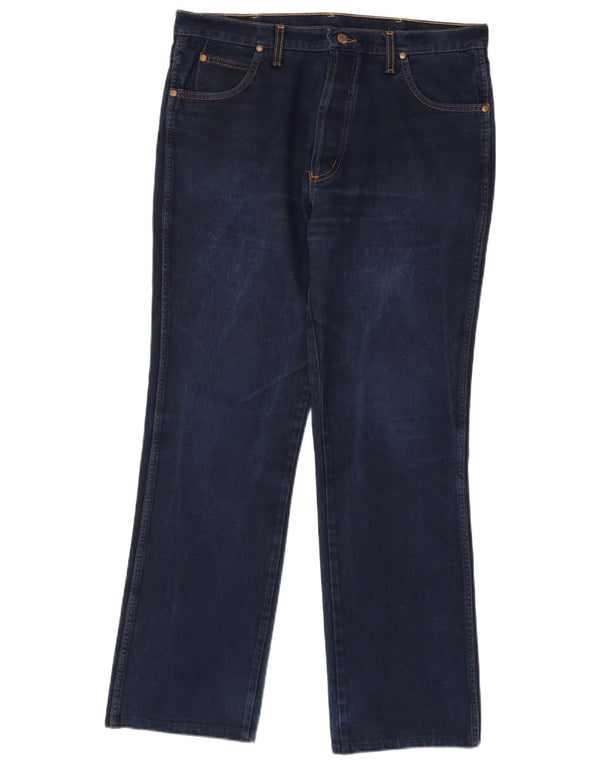 Wrangler Herre Evolution Straight Jeans W36 L32 Marineblå Bomuld