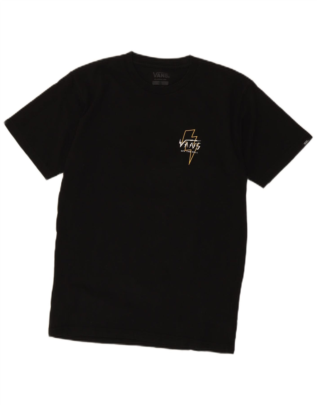 Vans Herre Classic Fit Grafisk T-Shirt Top Lille Sort