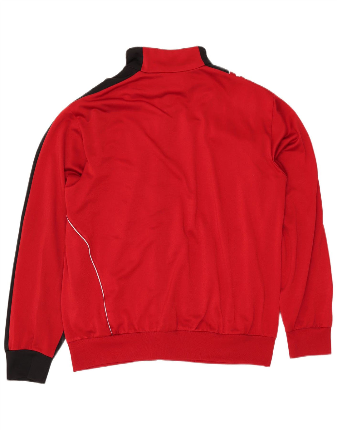 ADIDAS Træningsdragt til mænd, topjakke UK 40/42 Medium Rød Colourblock Polyester
